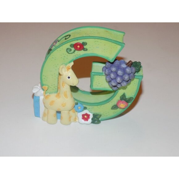 Vintage Mary Engelbreit Alphabet Letter Initial G Giraffe Grapes Gift 1999 - Picture 3 of 6